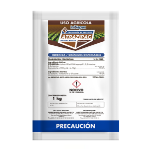 Seferno ATRAZIPAC Es un herbicida no selectivo que tienen actividad preemergente y postemergente con acción sistemática y con poder residual que es favorecido por condiciones de alta humedad y sombreado, se aplica especialmente en cultivos y en zonas que requieren control de malezas.