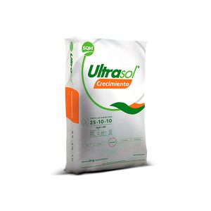 Seferno fertilizante soluble Ultrasol® Crecimiento, potencia la producción de biomasa verde, que actúa como reservorio de nutrientes para los órganos de almacenamiento como frutos, bulbos y tubérculos, influyendo en su tamaño final