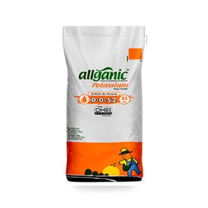 Seferno fertilizante foliar Allganic Potassium, aumenta la resistencia del cultivo a la escasez hídrica