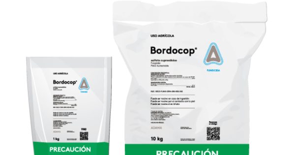 Seferno fungicida BORDOCOP 12.5 WP, por su acción preventiva y de contacto puede ser asperjado o aplicado como pasta para sellar los cortes de las podas.