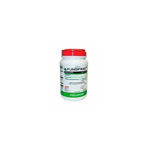 seferno fungicida FUNGIFREE AB WP 1 KG biológico formulado como polvo humectable que contiene esporas de la bacteria Bacillus subtilis.