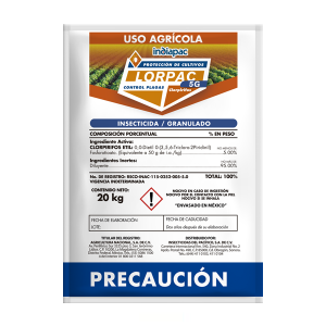 Seferno insecticida Lorpac 5G recomendado para el control de plagas del suelo (de la raíz). Está formulado en gránulos para ser aplicado directamente al suelo. Actúa por contacto, ingestión e inhalación.