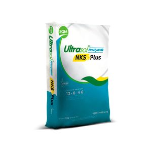 Seferno fertilizante soluble Ultrasol® ProHydriQ NKS+Plus. Es una línea de producto soluble en la nutrición vegetal de especialidad, con el objetivo principal de combatir la falta hídrica en suelos y cultivos, permitiendo optimizar la recuperación molecular de agua en suelos.