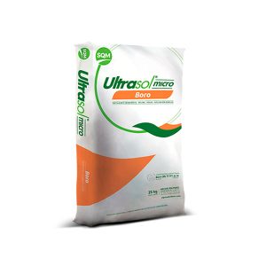 Seferno fertilizante soluble Ultrasol® Micro Boro, fuente soluble de Boro de alta pureza y solubilidad para cultivos vía fertirrigación. Dosificación precisa y segura para evitar fototoxicidad. La mejor opción en el mercado para sus necesidades de Boro.