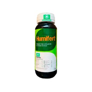 Fertilizante foliar HUMIFERT, Nutriente foliar completo enriquecido con ácidos húmicos, sustancia orgánica natural que ayuda en la absorción de nutrientes aplicados al follaje.