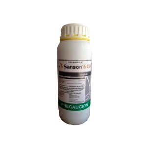 Seferno herbicida Sanson 6 OD selectivo aplicado en postemergencia al cultivo de maíz y a la maleza.