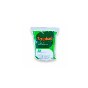 Fertilizante Seferno Tropicel, una fuente de zinc, boro y molibdeno para aplicación foliar y al suelo, complementada con L-aminoácidos libres y extractos orgánicos.