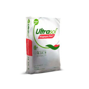 Seferno fertilizante Ultrasol® Magnum P44, ácido seco cristalino para aumentar la absorción de nutrientes en suelos alcalinos. Con un 18% de nitrógeno y un 44% de fósforo, es 100% soluble en agua y previene bloqueos en sistemas de riego. Ideal para suelos calcáreos y alcalinos.